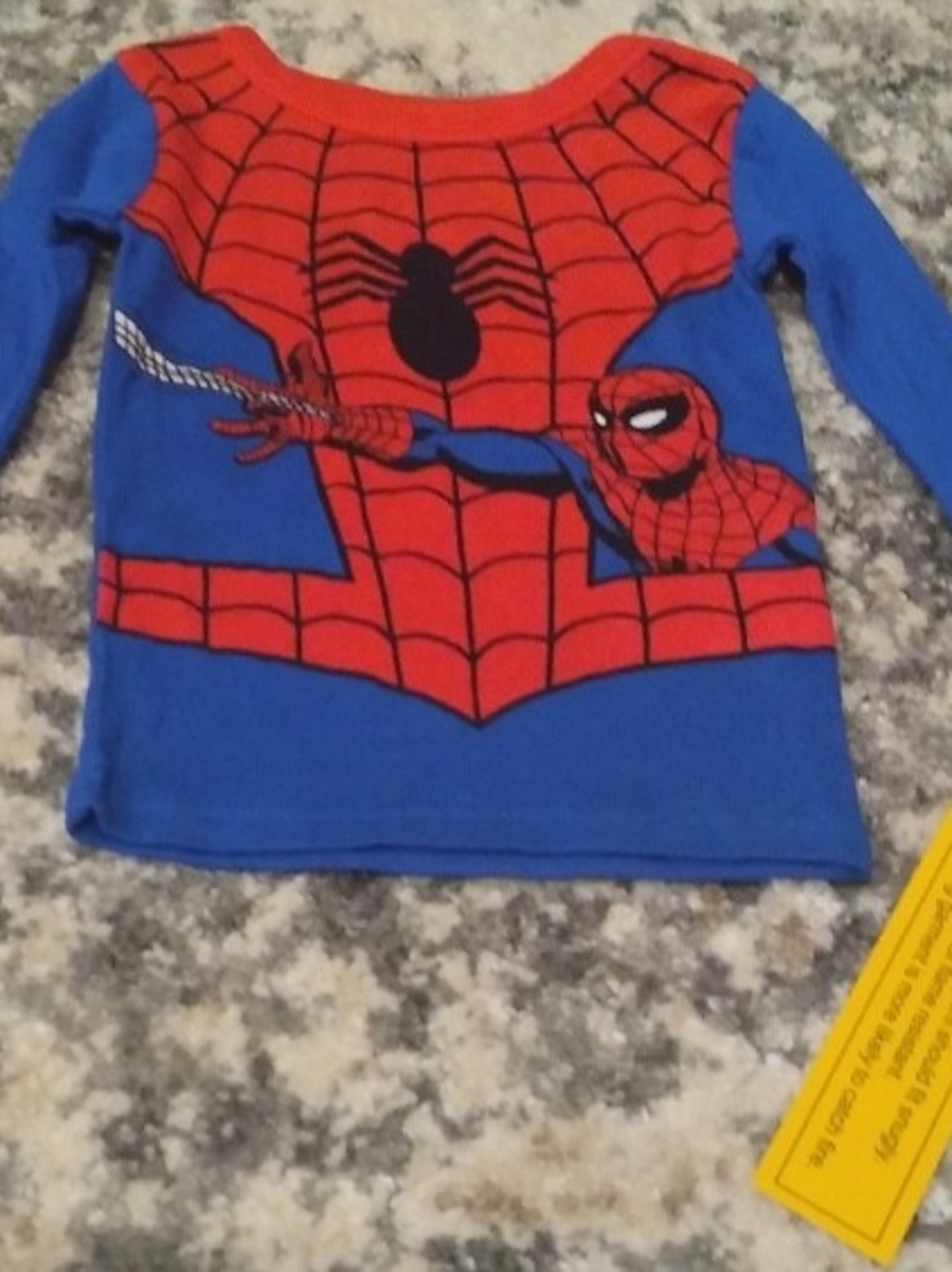 New Marvel Spider-Man Blue and Red Kids Two-Piece Pajamas Set Size 2T. - Picture 2 of 3